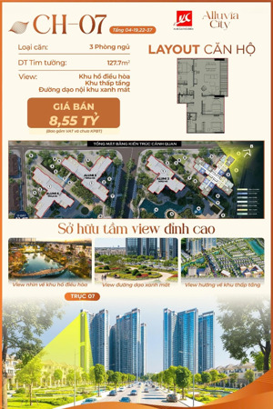 bán căn góc 3pn onsen khoảng nóng - 127m2 - 8.55 tỷ - view biệt thự đảo - chính sách khủng