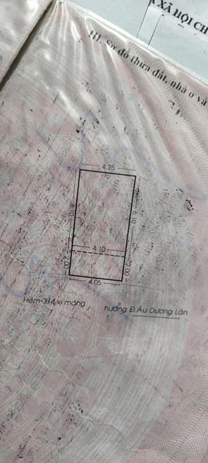 nhà hẻm xe hơi 314 âu dương lân p3 q8, 4.05x8.10m, nở hậu, 3 tầng hoàn công đủ, 5.4 tỷ tl