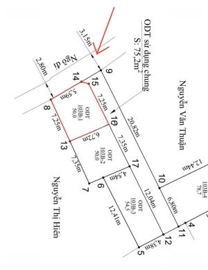 bán đất lô góc tại thiên hương, 50m2, mặt tiền 5m, giá công nhân