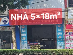 bán đất tặng nhà 6 tỷ, dt 18x5 tại mặt phố đường hùng vương, hàng hiếm view bưu điện siêu đẹp