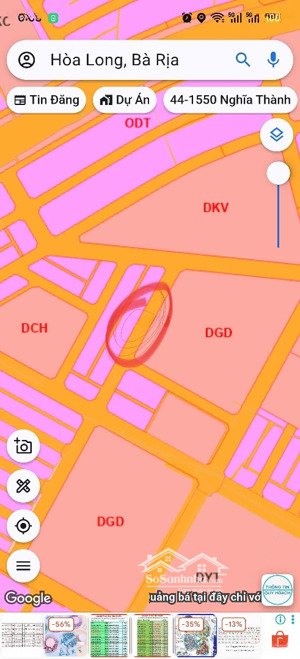 gồng lãi ngân hàng nổi nên bán cắt lỗ 5x20=100m2, đường quy hoạch 17m, cách bệnh viện bà rịa 500m