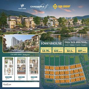 sungroup charmora city mở bán
600 căn biệt thự song lập, đơn lập
và nhà phố,shophouse