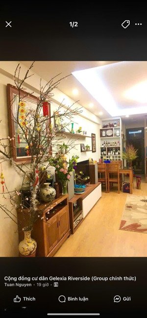 căn hộ 2pn 64,5m ct2b gelexia 727 tam trinh. tầng đẹp, ban công đông bắc view gamuda, full nội thất