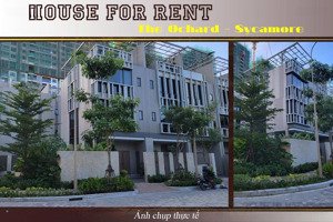 cho thuê biệt thự 1 trệt 2 lầu 5pn, 4wc, 157m2, giá cực chất tại sycamore bình dương