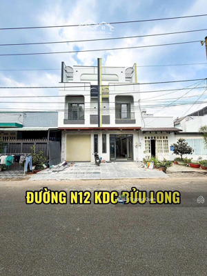 bán nhà 1 trệt 1 lầu - đường n12 kdc bửu long - trục chính kết nối thẳng đường nguyễn du