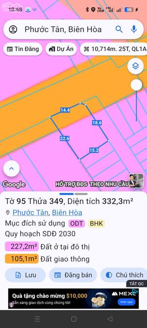 Bán mặt tiền Hồ Văn Huê, Phước Tân ngay Chợ Tân Mai 2