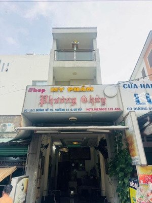 mặt tiền kinh doanh buôn bán mở spa đa nghành nghề ngay chợ thạch đà dt 3x14m trệt 3 lầu giá 6,5tỷ