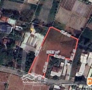 bán lô đất 3266m2 sẵn 2400m2 thổ cư. đất ngay đường tỉnh lộ 8 thông qua đường huỳnh minh mương