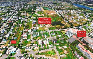 đất biệt thự ngay đại học fpt đà nẵng - mặt tiền lên đến 12m hàng hiếm