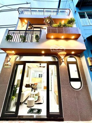 hiếm! nhà đẹp đường tăng bạt hổ, bình thạnh. dt 4,5x8 vuông vức 2 tầng sân thượng giá 5,45 tỷ tl