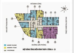 bán cc 54m2 tại trịnh đình cửu - định công