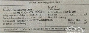 chủ ngộp chỉ 7 tỷ mấy - hẻm /8 trường chinh, cn 92m2 x 3 tầng 3pn, h3g cách mt 30m, sát metro