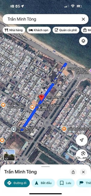 bán lô đất đẹp đường trần minh tông cách biển chỉ vài bước chân, xung quanh toàn nhà đẹp