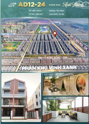 bán biệt thự đẹp tại vinhomes ocean park 3, 17,978 tỷ, 120m2, nhiều tiện ích