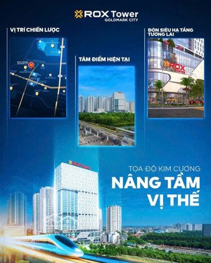 chỉ từ 2tỷ sở hữu sàn văn phòng tại rox tower goldmark city | 136 hồ tùng mậu