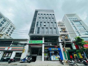 cho thuê tòa nhà đường trần hữu trang, phường 10. dt: 10x27m. hầm - 6 tầng. sàn trống suốt. pccc