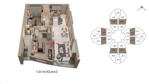 tôi cần bán căn c03 dt 82.6m2 ban công đông nam tầng trung 15-20 the queen 360 giải phóng giá 8 tỷ