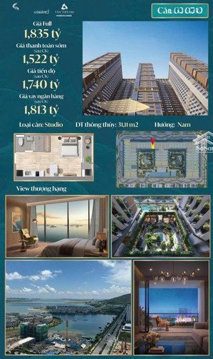 bán căn hộ 1pn, 1wc tại skym, hoàng quốc việt, hùng thắng, 1,522 tỷ