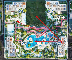 đẹp không góc chết căn 1n+ tầng tài lộc vision view trực diện bể bơi dt 48,5m2 giá 3ty2 - 