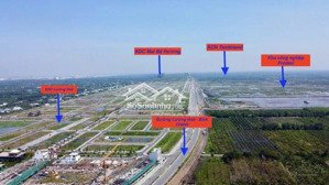 đất nền 90m2, full thổ cư, mặt tiền 18m, đối diện tt thương mại - công viên 2,1ha, kcn tân đô