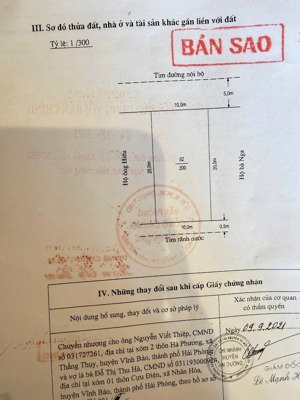 lô đất khổ biệt thự 200m² chapi cái tắt, an dương, hải phòng.mrs. oanh 