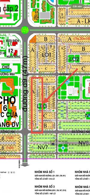 bán đất hud nhóm 3 (lo3) gần công viên đường 12m 108m2. giá 1,79 tỷ