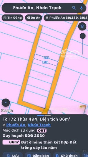 bán đất vĩnh thanh, nhơn trạch. full thổ cư, dt 86m2, giá đẹp, đầu tư sinh lời nhanh chóng, lh ngay