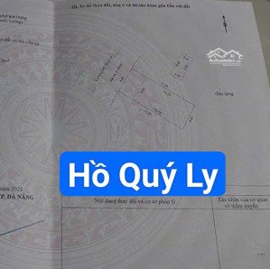 mặt tiền đường 10m5 hồ quý ly, hoà minh, gần biển. s= 113m2 ngang 6.6m giá: 12.5 tỷ