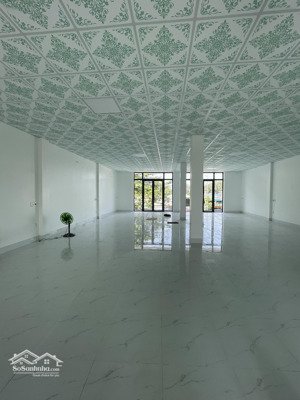 siêu phẩm mặt bằng kinh doanh mới 100% 1 trệt 1 lầu (450m2 sàn) + 100m2 sân gần tp. mới