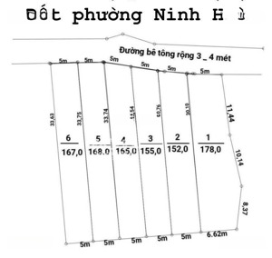 bán đất tại ninh đông, 450 triệu, 152 - 178m2 siêu hot