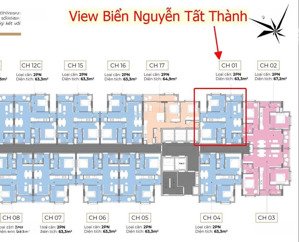 mia center point căn view biển - tầng cao siêu đẹp trực tiếp cđt, thanh toán 5 tháng nhận nhà