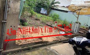 hàng hiếm khó tìm - bán đất 77,3m2 tại hẻm 12 đường số 10, tăng nhơn phú b, quận 9 (cũ)