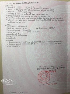 bán nhà 1 lầu 1 trệt full thổ cư; full nội thất giáp bigc go 100m. lh: 