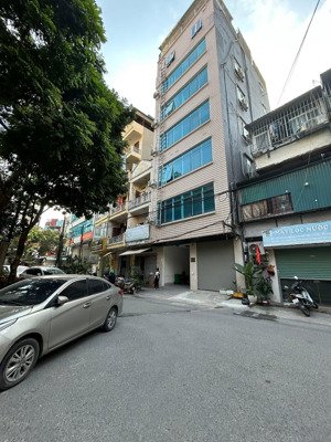 bán tòa nhà 8 tầng mặt ngõ ô tô tránh, thông khắp nơi tại trung kính cầu giấy 78 m - mt 7.2 m