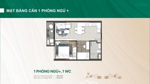 căn hộ 1pn + giá tốt nhất gđ 1. chỉ 1,9 tỷ/căn. thanh toán 0.5%/tháng