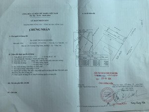 bán đất mặt tiền thống nhất, p. 3, tp. vũng tàu, ngang 10m, hướng đông nam