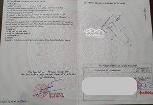 đất mặt tiền nguyễn huy tưởng sau lưng chợ phú bài. cạnh trường tiểu học