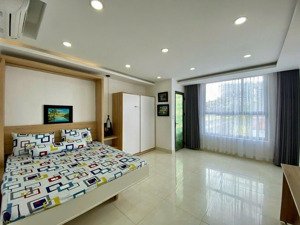 căn 1 phòng ngủ sky center, phổ quang có nội thất giá 12tr