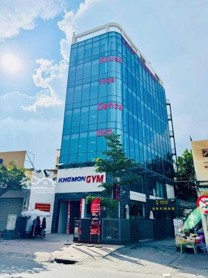 cho thuê nhà góc 2mt nơ trang long, q.bt thang máy & pccc dt 8.3x24m nở hậu 16m hầm trệt lửng 5 lầu