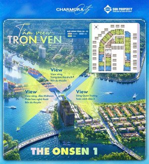 từ 45 triệu/m2 sở hữu ngay căn 1pn+, 58.5m2 tại the onsen 1 - charmora city nha trang