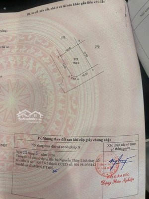 bán lô đất góc 2 mặt tiền (15m - 12m) cổ đông, sơn tây