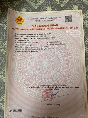 cần tiền bán nhanh 52.3m nhỏ xinh tại văn giang