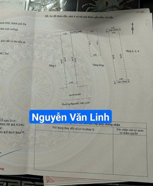 toà nhà 4.5 tầng mặt tiền nguyễn văn linh gần cầu rồng. s= 210m2 ( 9x23.5) giá: 74 tỷ