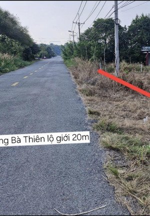 đất mặt tiền đường bà thiên, xã nhuận đức, củ chi 1167m2 - 23m x 50m ( thổ cư 100m2 )