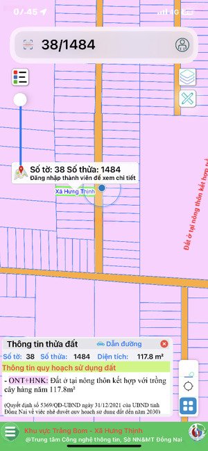 đất nền sổ riêng thổ cư tây hoà giờ sáp nhập về xã hưng thịnh đồngnai 118m2 1t250 cách vành đai 90m