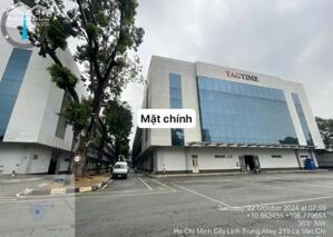 Kho Xưởng sản xuất 4 tầng PCCC Tự Động, Khu chế xuất Linh Trung Thủ Đức 17.146m2 ~4$/m²