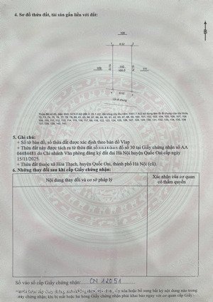 chính chủ bán 100m2 tại đường 21, phú cát, quốc oai, hà nội, giá tốt 2,5 tỷ 