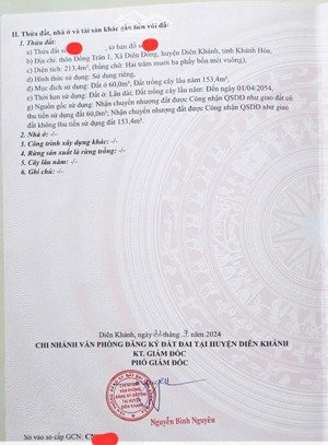 hơn 700 triệu có ngay 213m2 đất biệt thự vườn đẹp như mơ tại diên lâm