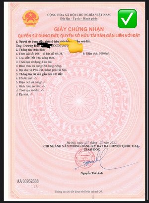 bán lô góc cực đẹp. dt 100m2 full ont tại phú cát - hoà lạc