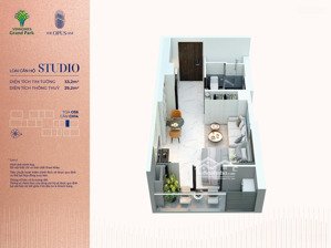 bán studio opus one 35m2 - thanh toán chỉ 10% vay 80% miễn lãi 2 năm - hàng nội bộ 2.45 tỷ